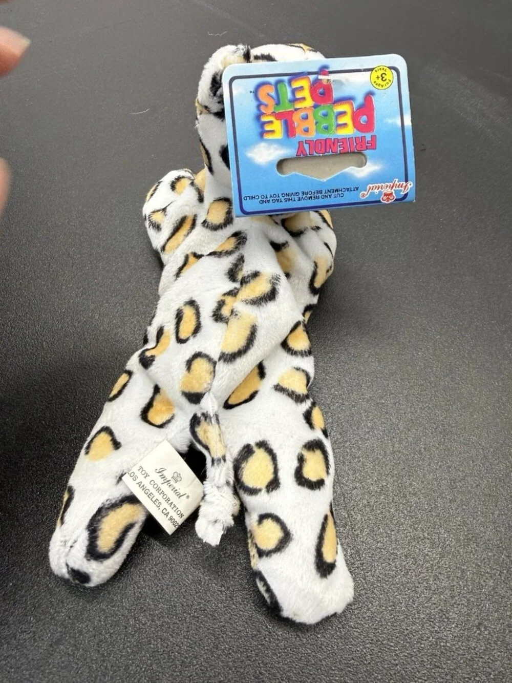 Vintage Imperial Pebble Pets Cat Leopard Plush Stuffed Animal With Tag
